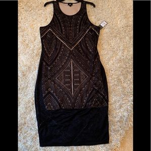 Tan and black dress. NWT